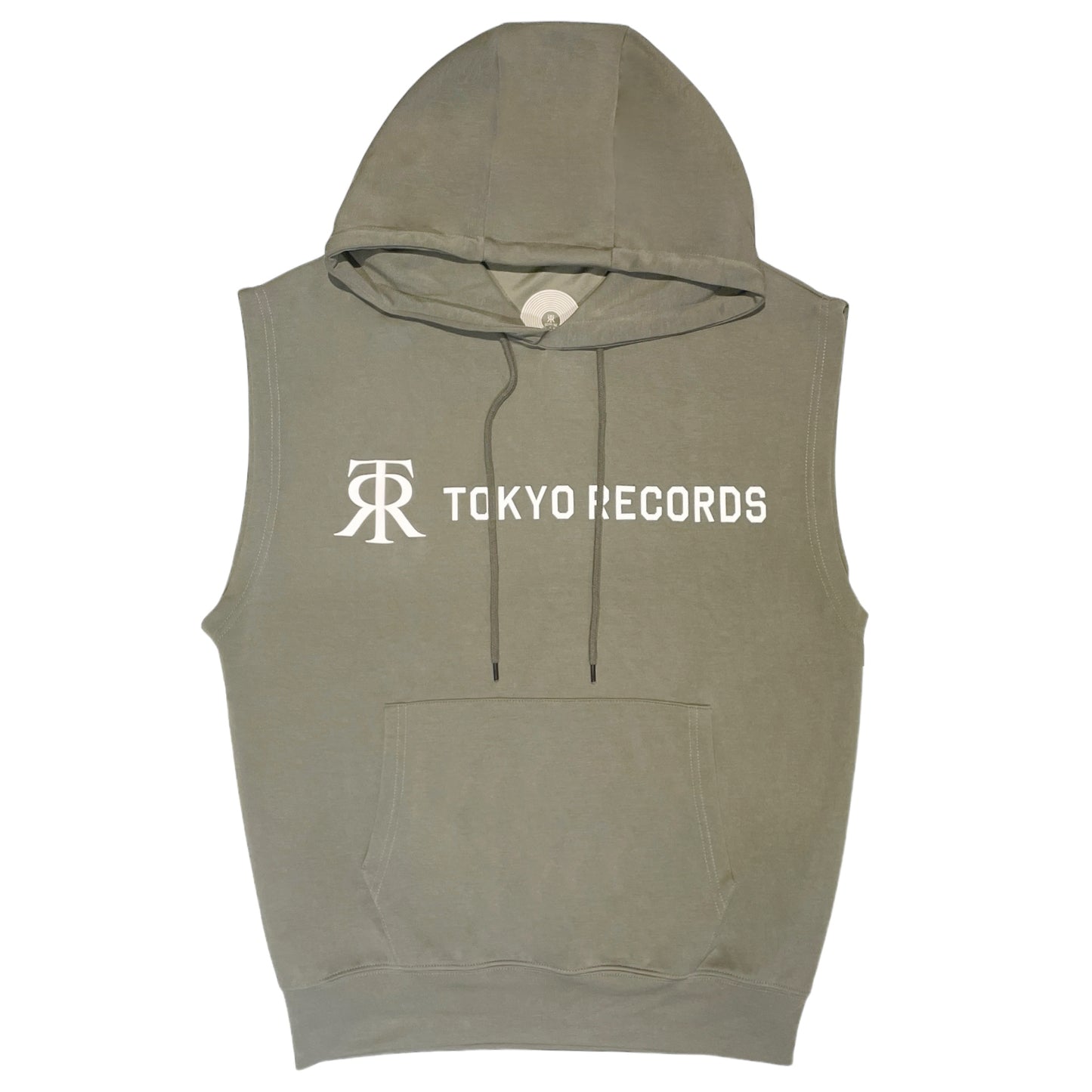 ノースリーブパーカー カーキ