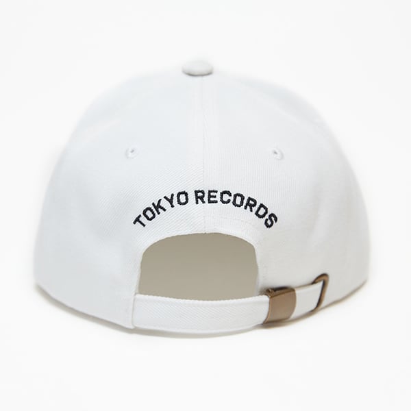 TOKYO RECORDS LOGO FLAT CAP（WHT x BLK）